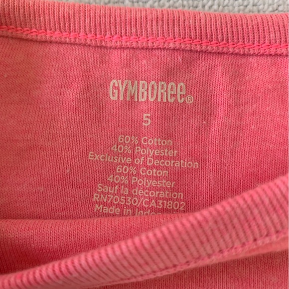 GYMBOREE NWT-GIRLS NAUTICAL SET sailboat top & anchor Skort neon pink/royal blue - Picture 8 of 13